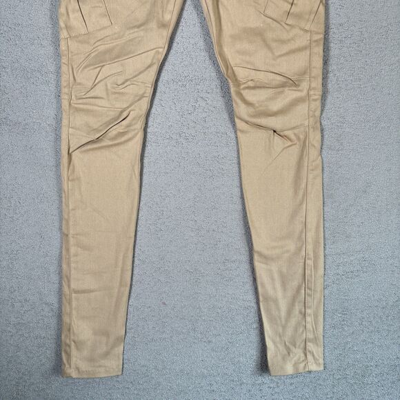 NWT MNML Cargo II Pants Women’s Size L Stretch Drawstring Tan Khaki - Picture 3 of 11